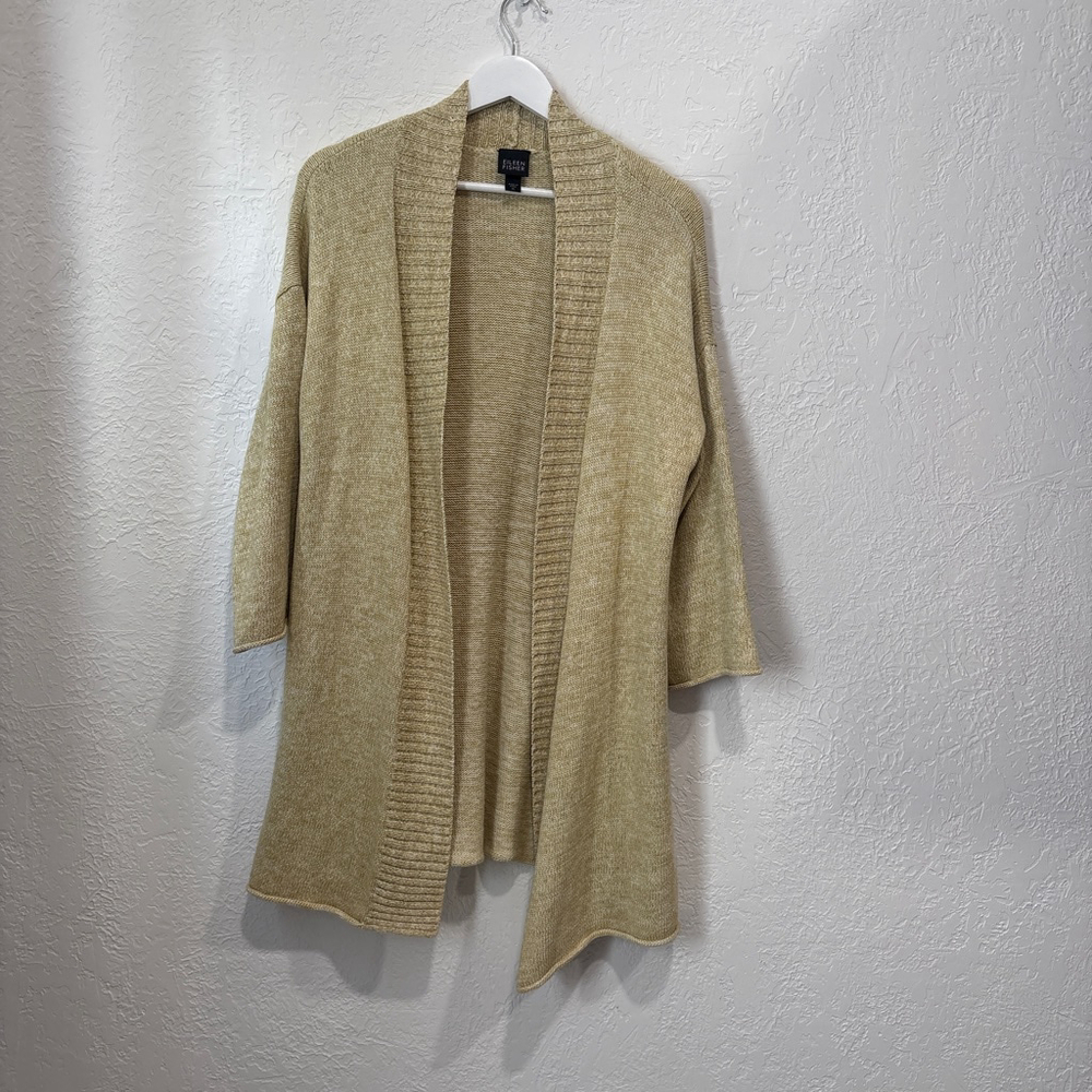 Women's Eileen Fisher Cardigan XL Beige(455T)